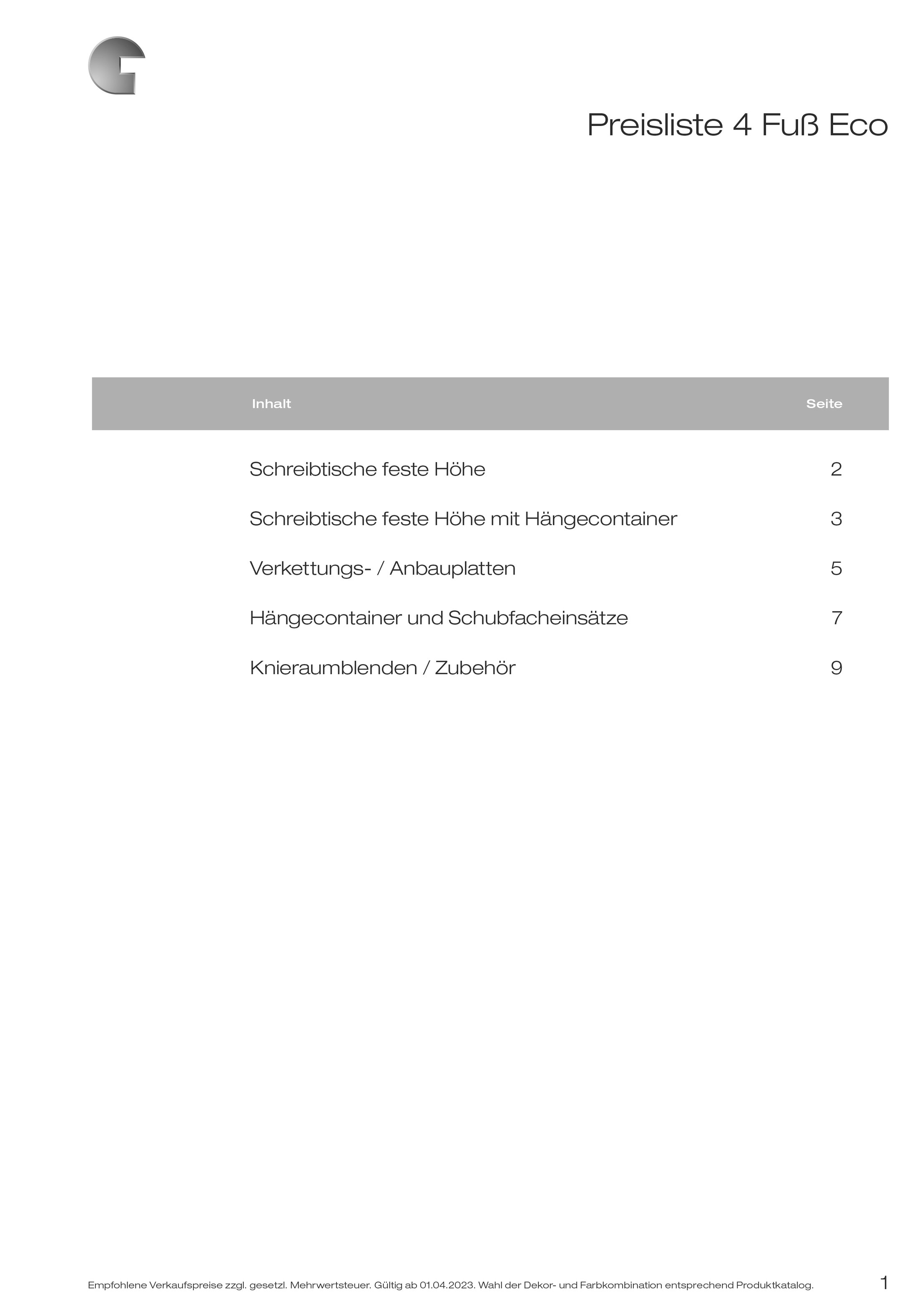GERAMÖBEL_Preisliste_4_Fuß_Eco