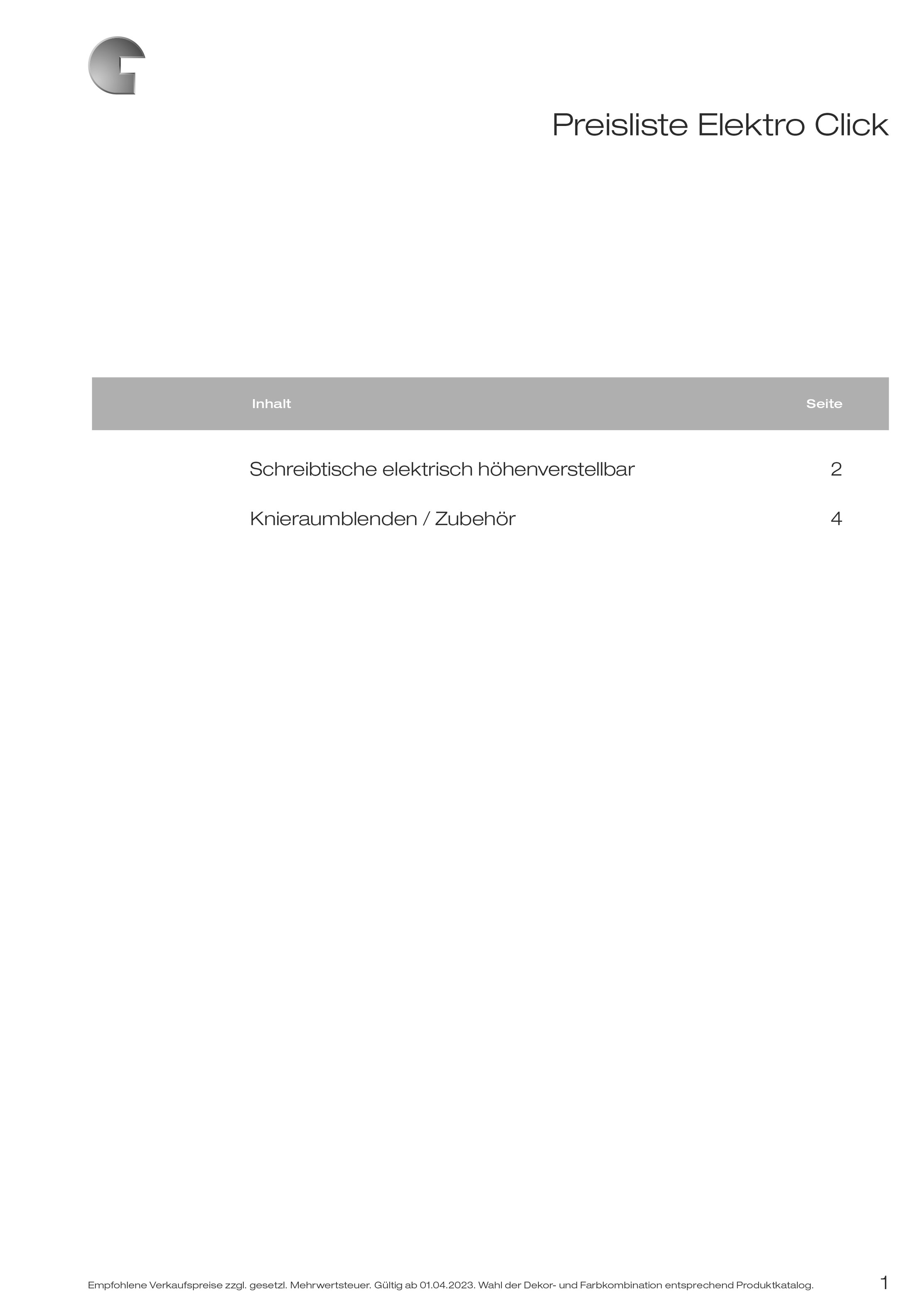 GERAMÖBEL_Preisliste_Elektro_Click